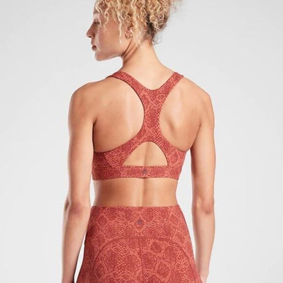 Athleta Ultimate Snake Bra D-DD Russet Brown XXS NWT - Picture 4 of 4